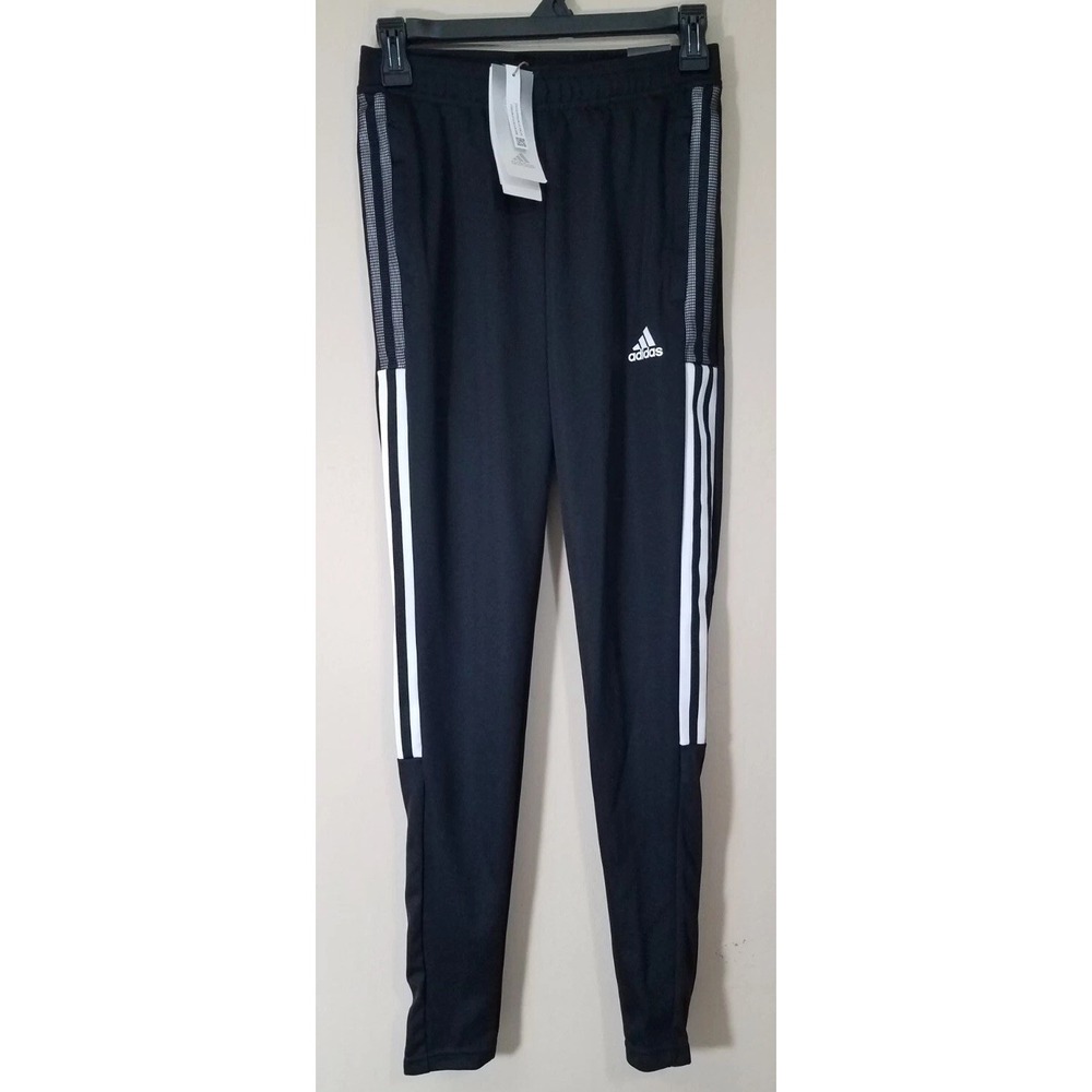 Adidas Tiro21 Track Pant Women 2XS Black Tapered Leg Athletic Training Girls NEW